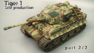 Takom 2199 135 TIGER I LATE wZIMMERIT Full Build part 2 [upl. by Roxanna]