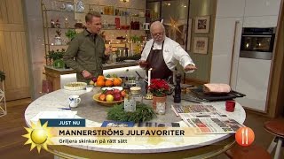 Leif Mannerströms klassiska julmat  Nyhetsmorgon TV4 [upl. by Yemaj963]