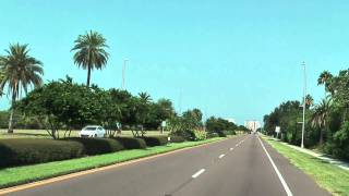 Driving the Memorial Causeway Bridge to Clearwater Beach  Florida HDQuality [upl. by Melody107]