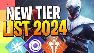 Destiny 2 Tier List 2024  What Is The Best Subclass amp Class In 2024 [upl. by Evangelist]