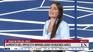 Aumento del impuesto inmobiliario en Buenos Aires subas de más del 200 [upl. by Ardna22]