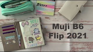 Flip through of my 2021 Muji B6  Jenny [upl. by Tallie719]