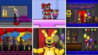 SUPER FNaF ★ ALL MINIGAMES ★ [upl. by Nowyt665]