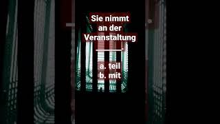 Präfix mitmachen mitmachen teilnehmen teilnehmen an der Veranstaltung Deutsch lernen shorts [upl. by Needan458]