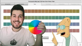 Farnsworth  Munsell Color Vision Test  Sub  ENG [upl. by Adiaroz566]