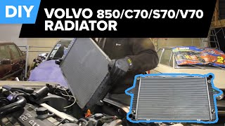 Volvo Radiator amp Coolant Replacement 850 Turbo 850 C70 S70 V70 [upl. by Aruon165]