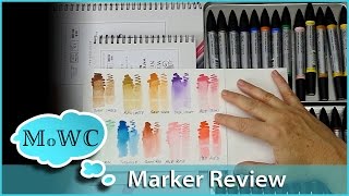 Winsor Newton Watercolor Marker Review [upl. by Nalym]