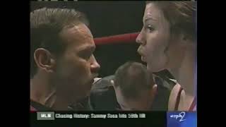 Flash From the Past September 11 1998  Leah Mellinger vs Kathy Collins for two world titles [upl. by Odnomar]