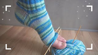 Noch einfacher Socken Spitzen stricken wie Oma  Bandspitze 20 [upl. by Ecirtahs]