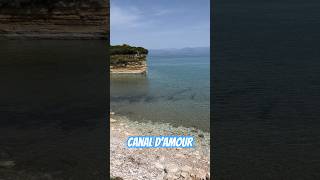 Corfu Sidari Canal dAmour beach travel corfuisland beach [upl. by Bondy400]