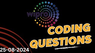 Wipro coding questions 2024  Solved using python  Explained in telugu [upl. by Alsworth]