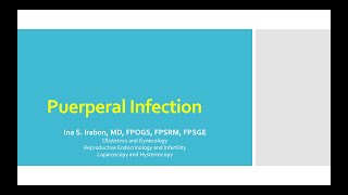 puerperal infection [upl. by Oswell]