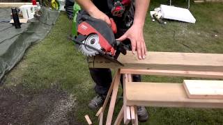 HILTI WSC 265 KE Часть 4 Тест  обзор ручной дисковой пилы с диском BOSCH OptiLine Wood 180x2030x [upl. by Yul]