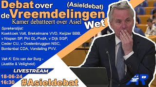 Terugkijken Debat over Wijziging van de Vreemdelingenwet Asieldebat  Tweede Kamer [upl. by Ayek]