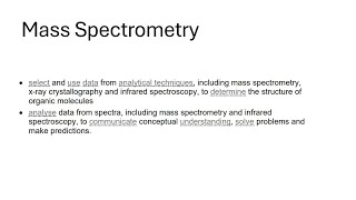 Mass Spectrometry Analytical Techniques P2 [upl. by Olrac682]