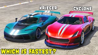 GTA 5  COIL CYCLONE vs BENEFACTOR KRIEGER  Which is Fastest [upl. by Bealle]