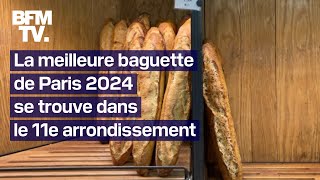 Le prix de la meilleure baguette de Paris décerné à Utopie une boulangerie du 11e arrondissement [upl. by Jessamyn671]