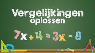 VERGELIJKINGEN oplossen Wiskunde [upl. by Yanad519]