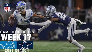 Detroit Lions vs Dallas Cowboys  2023 Week 17 Game Highlights [upl. by Analak]