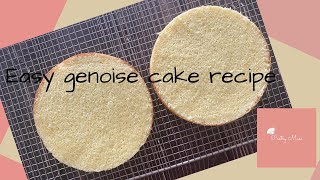 Easy genoise cake recipe  simple cake recipe Pastry Muse [upl. by Soirtemed]