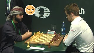 MAGNUS VS SALEH SALEM  World Rapid Chess [upl. by Caniff]