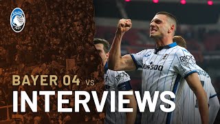 UEL RO16  Bayer 04Atalanta  Le interviste a Jérémie Boga Merih Demiral e Juan Musso  ENG SUB [upl. by Sorazal75]