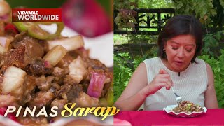 Sisig na igat tinikman ni Kara David  Pinas Sarap [upl. by Ahseken]