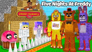 TÔ GÀ THỬ THÁCH 24H XÂY NHÀ AN TOÀN CHỐNG FIVE NIGHTS AT FREDDY ĐÁNG SỢ TRONG MINECRAFT [upl. by Gunilla]