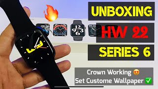 HW22 Smartwatch Unboxing amp Review  Best With Smooth Touch No Lag amp GPS 🔥 [upl. by Selin]