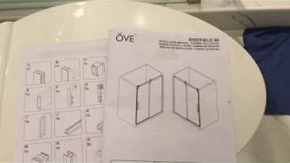 OVE sliding shower door from costco [upl. by Ycnahc]