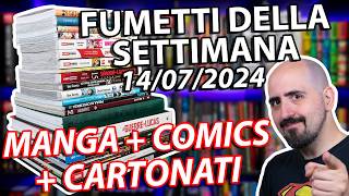 Fumetti della settimana manga comics e cartonati 14072024 [upl. by Ahsurej]