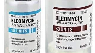 Bleomycin injection 15 unit Anticancer drugs Bleomycin injection use in hindi and side effects [upl. by Acnairb890]