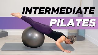 Stability Ball Workout 25 Minutes Total Body Pilates Workout [upl. by Herwin]