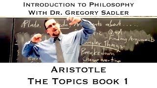 Aristotle the Topics book 1  Introduction to Philosophy [upl. by Deer968]