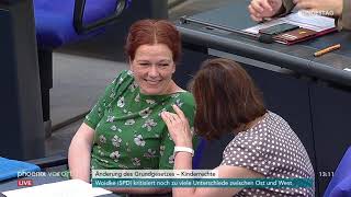 Debatte zum Thema quotÄnderung des Grundgesetzes  Kinderrechtquot am 060619 [upl. by Ikuy]