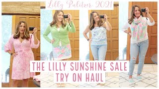 Lilly Pulitzer Try on Haul  Sunshine Sale September 2021  My First Lilly Sale [upl. by Yevre]