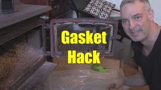 Quick and Easy Woodstove Door Gasket Replacement [upl. by Acinej]