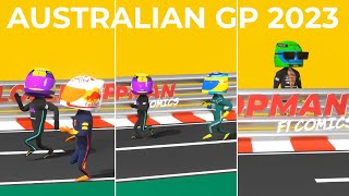 Australian GP 2023  Highlights  Formula 1 Animated Comedy [upl. by Nipsirc]