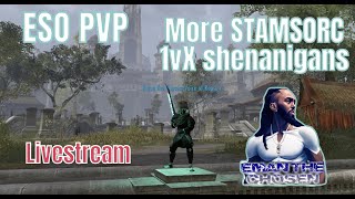 ESO PVP 50 Kills Flawless More Stamsorc 1vX livestream shenanigans [upl. by Clementine48]