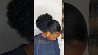 DIY AFRO KINKY PONYTAIL ponytail naturalhair shorts youtubeshorts [upl. by Nala]