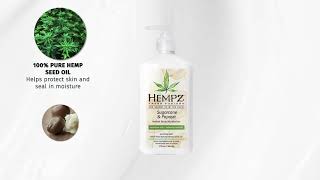 Hempz Sugarcane amp Papaya Herbal Body Moisturizing Lotion [upl. by Harbert]