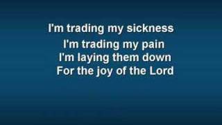 Trading My Sorrows worship video w lyrics [upl. by Braun]