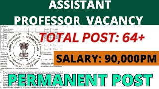 64 Assistant Professor RecruitmentLecturer Vacancy from State Board 2024 lecturer artjob govjob [upl. by Llerrej831]