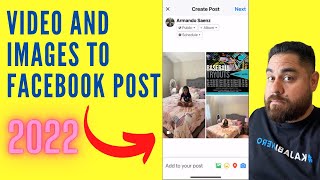 How To Add Video And Images In The Same Post On Facebook 2022 UPDATED [upl. by Amye]