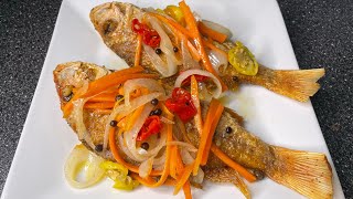 I Cooked Jamaican Escovitch Fish [upl. by Daukas303]