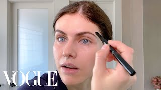 Alexandra Daddarios Guide to Face Masks amp Easy Everyday Makeup  Beauty Secrets  Vogue [upl. by Aicirtak187]