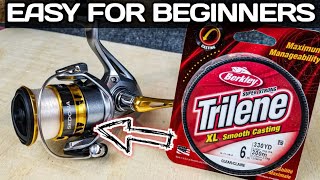 How to Spool a Spinning Reel  TIPS to Help Beginners [upl. by Hadihsar691]