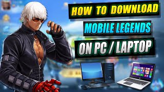 How To Download amp Play Mobile Legends on PC and Laptop New Version 2023 [upl. by Ahsatsan]