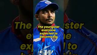 Prithvi Shaw the fallen youngster 💥 iplstatus statusvideos prithvishaw [upl. by Yrrab130]