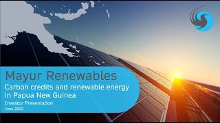 Mayur Renewables Strategic Partnership Conference Call [upl. by Naiva]